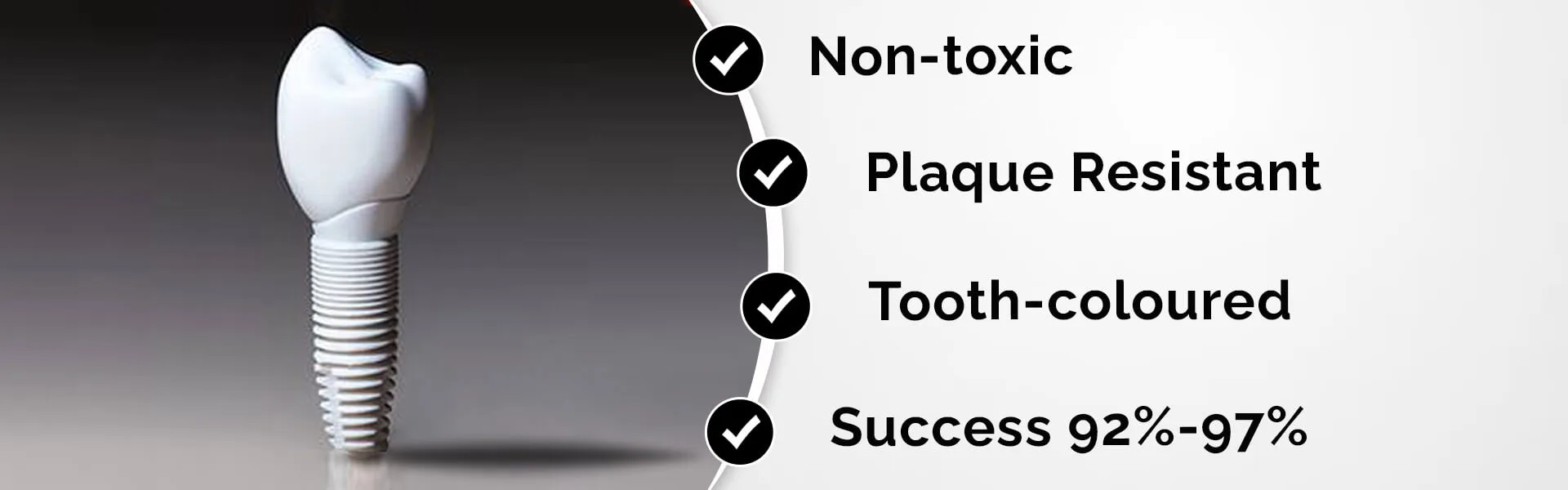 Advanced zirconia implants for perfect smile